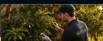 Inspection de végétation lors d’un diagnostic anti-moustique